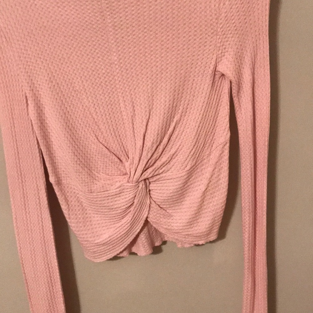NWOT Free People Movement twist back thermal crop